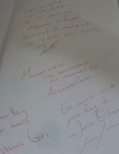 Autografos Reparto de Incendios Autografos Reparto de Incendios